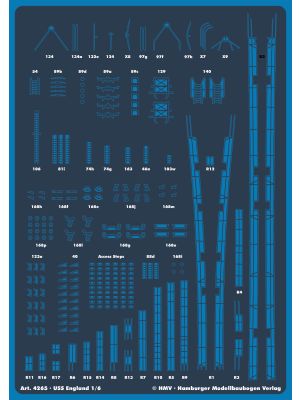 Lasercut detail set for USS England