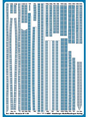 Lasercut detail set for Bremen IV
