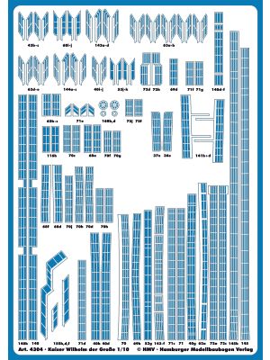 Lasercut detail set for Kaiser Wilhelm der Große