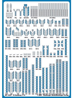 Lasercut detail set for cruise ship TS Hamburg