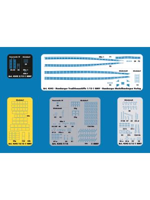 Lasercut detail set for Hamburg Museum Ships