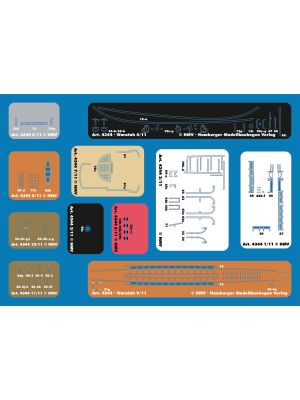 Lasercut detail set for Steam tug Waratah