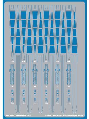 Lasercut detail set for Port Facility - Dockside Cranes 2