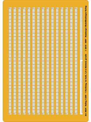 Railing 1/250, 1 middle rail, straight, ocher, 1m x 1.5m