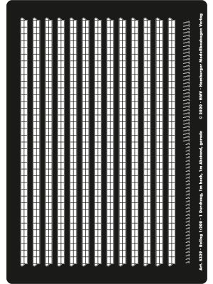 Railing 1/200, 1 middle rail, straight, black, 1m x 1m