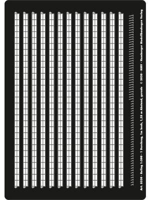 Railing 1/200, 1 middle rail, straight, black, 1m x 1.25m