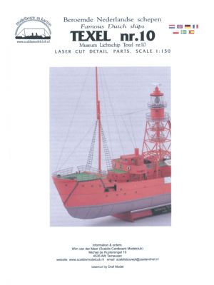 Lightship Texel No. 10 Lasercut railing and details