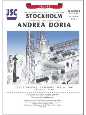 Lasercutset details for Andrea Doria & Stockholm