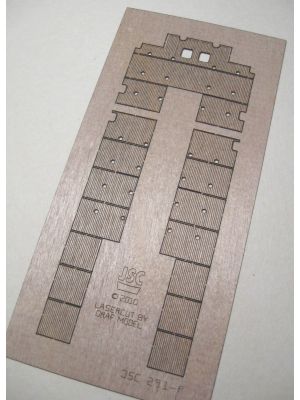 Lasercut wooden deck for Ievoli Black