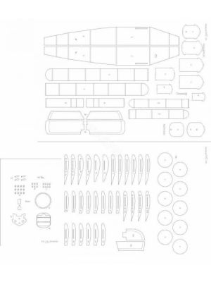 Douglas M-2 Lasercut Spanten