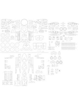 AU-1 Corsair Lasercut Spanten und Details