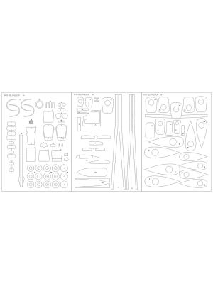 Lasercutset frames for PZL M-15 Belphegor