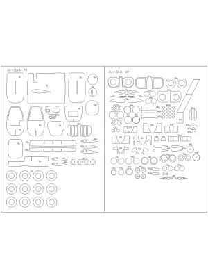 Lasercutsatz für AH-64A Apache