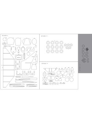 Lasercutset frames for A-4 Skyhawk