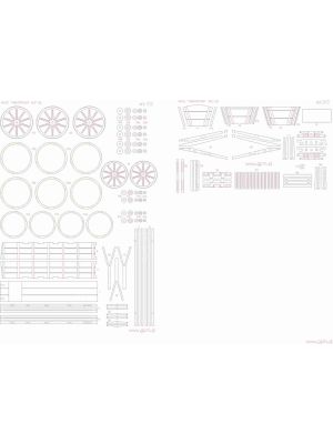 Lasercutset frames for Polish Coach