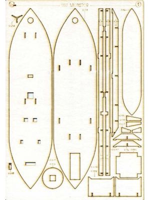 Lasercutset for USS Monitor