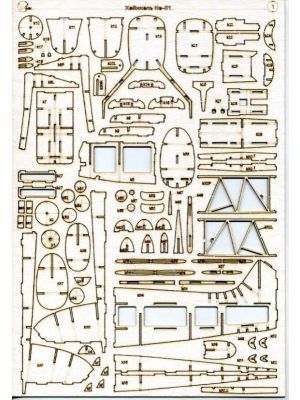 Lasercutset for Heinkel He 51