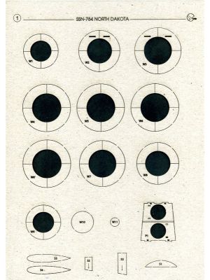 Lasercutset frames for USS North Dakota