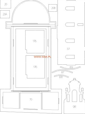 Lasercutset frames for Golab - church and chapel