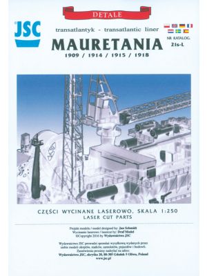 Lasercutset for RMS Mauretania 1/250