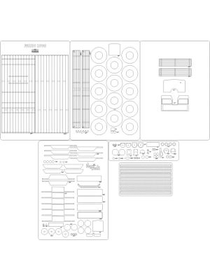 Lasercut Set frames and details for Faun L900