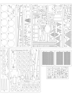 Lasercut Set frames and details for SS100 mit V-2