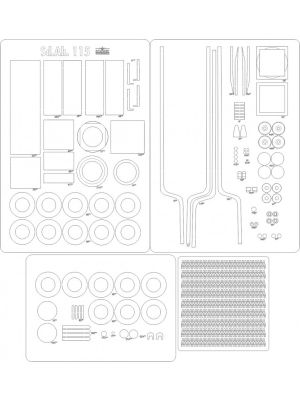 Lasercut Set frames and details for Sd.Ah. 115