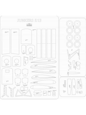 Lasercut Set frames and details for Junkers F.13