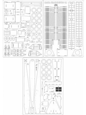 Lasercut Set frames for Hansa-Brandenburg G.1