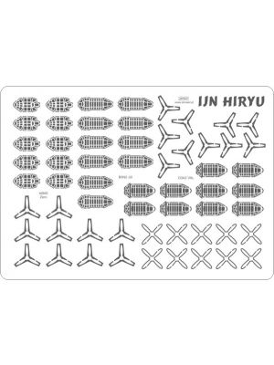 Lasercut Set details for aircraft IJN Hiryu