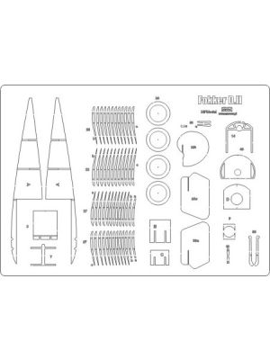 Lasercut Set frames for Fokker D.II