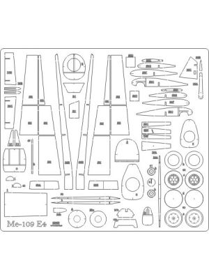 Lasercut Set frames for BF-109 E4