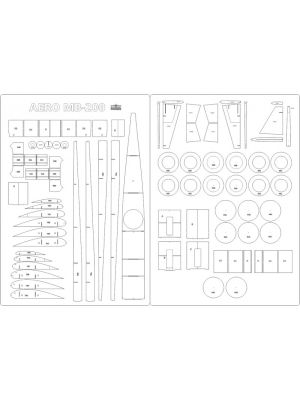 Lasercut Set frames for Aero MB-200