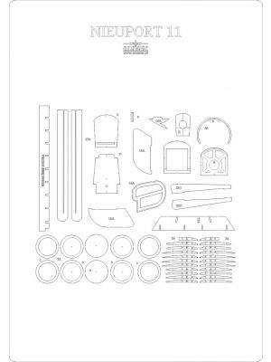 Lasercut Set frames for Nieuport 11