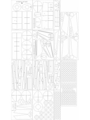 Lasercut Set frames for 747-430