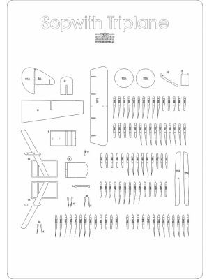 Lasercut Set frames for Sopwith Triplane