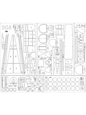 Lasercut Set frames for DC-3