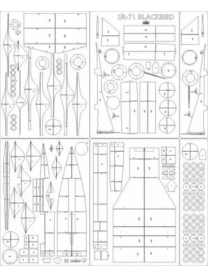 Lasercut Set frames for SR-71