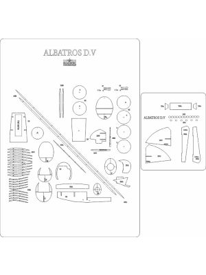 Lasercut Set frames for Albatros D.V 