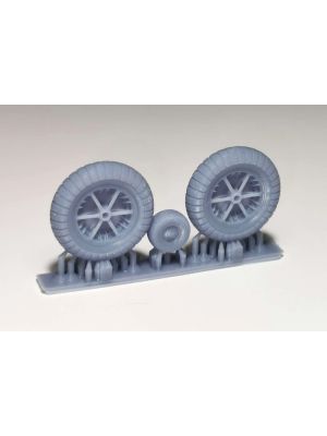 Wheels 3D print for BF-109 E