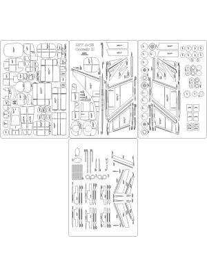 Lasercut Set frames for A-7E Corsair II