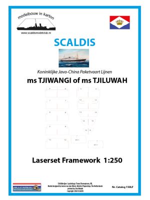 Lasercut Set frames for MS Tjiwangi / MS Tjiluwah