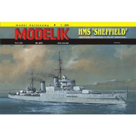 British cruiser HMS SHEFFIELD - fentens Papermodels