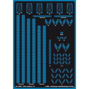 Lasercut detail set for SMS Sachsen