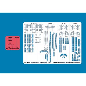 Lasercut detail set for Norwegian Pilot Boats