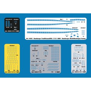 Lasercut detail set for Hamburg Museum Ships