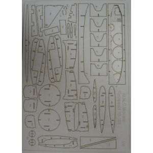 Lasercut frames for Kawasaki Ki-102