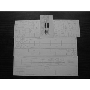 Lasercutset Russian cruiser Novik