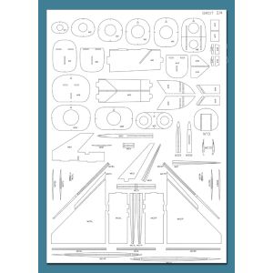 Lasercutset skeleton for TS-16B Grot