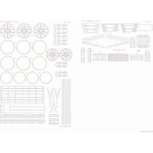 Lasercutset frames for Polish Coach